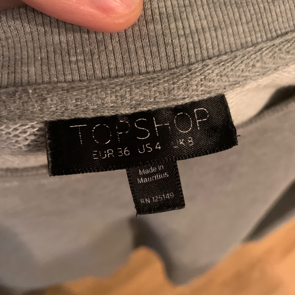 Topshop Balloon Sleeve Sweatshirt Dress - Picture 5 of 5